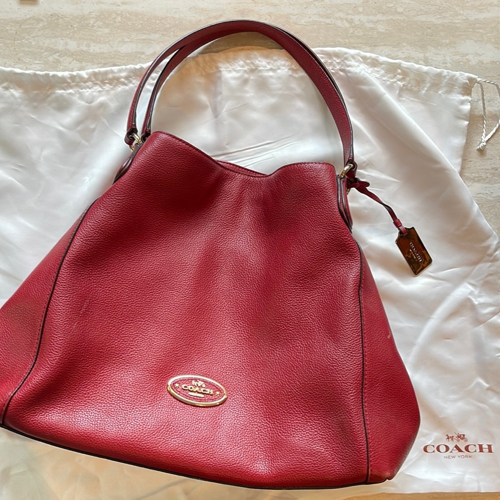 Coach Red Leather purse